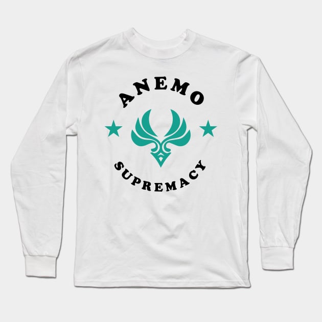 Anemo supremacy - Genshin Impact Long Sleeve T-Shirt by Oricca